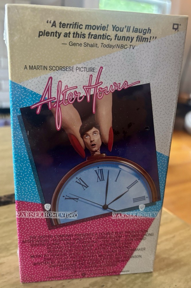 After Hours 1985 VHS Tape - Brand new, Factory Sealed - Warner Home Video