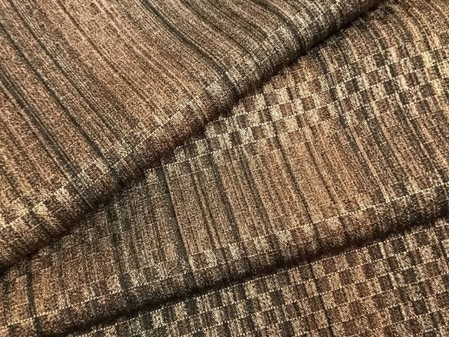 Heiwaya Kimono Pure Silk Small Checkered Pattern Japanese Traditional Antiques