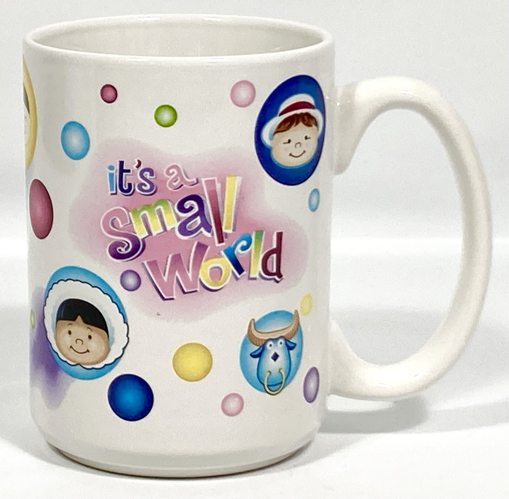 Disney Magic Kingdom Its a Small World 14oz Kids Ceramic Coffee Mug 4.5 Inch