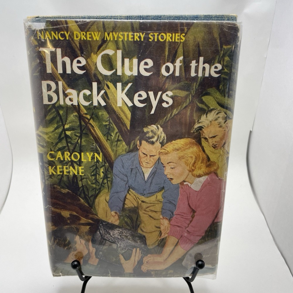 Vintage Nancy Drew The Clue of the Black Keys #28, 1951 with Dust Jacket