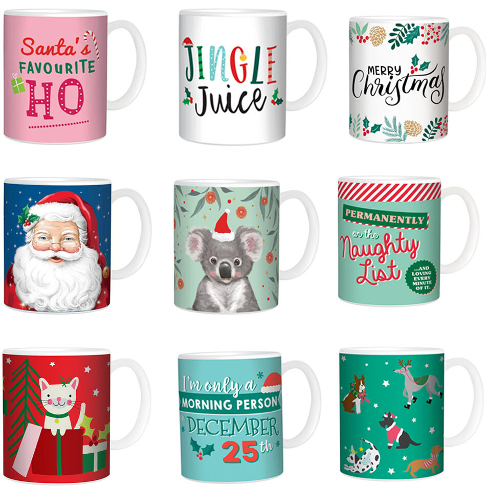 Christmas Novelty Mug Ceramic Tea Coffee Cup Kris Kringle KK Teacher Gift