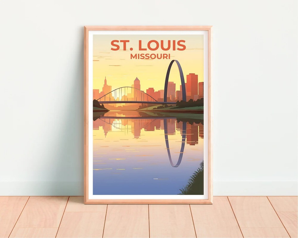St. Louis Travel Poster Premium Quality Choose your Size