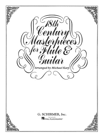 18th Century Masterpieces for Flute and Guitar Woodwind Ensemble Flute
