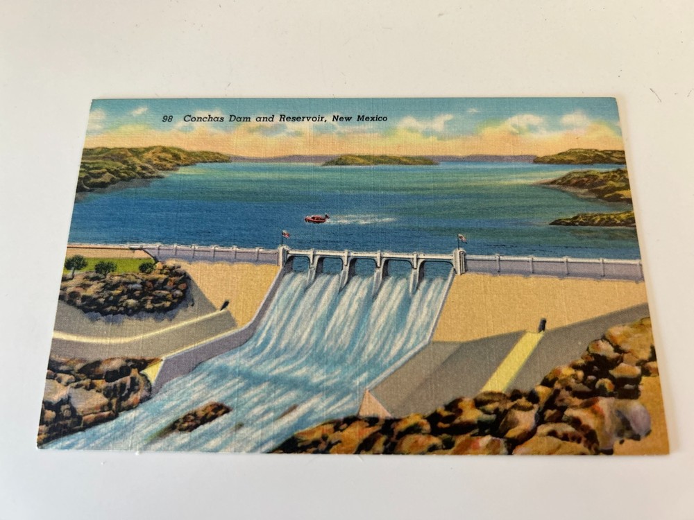 Conchas Dam and Reservoir New Mexico NM Postcard