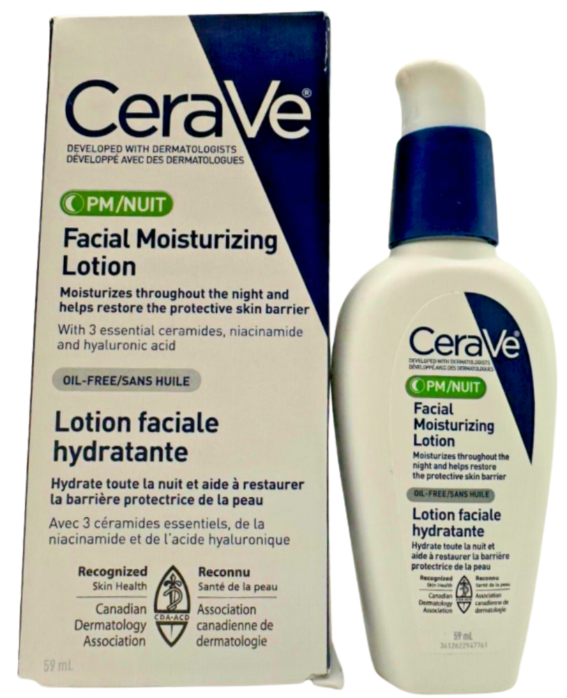 CeraVe PM Facial Moisturizing Night Cream with Hyaluronic Acid 59ML