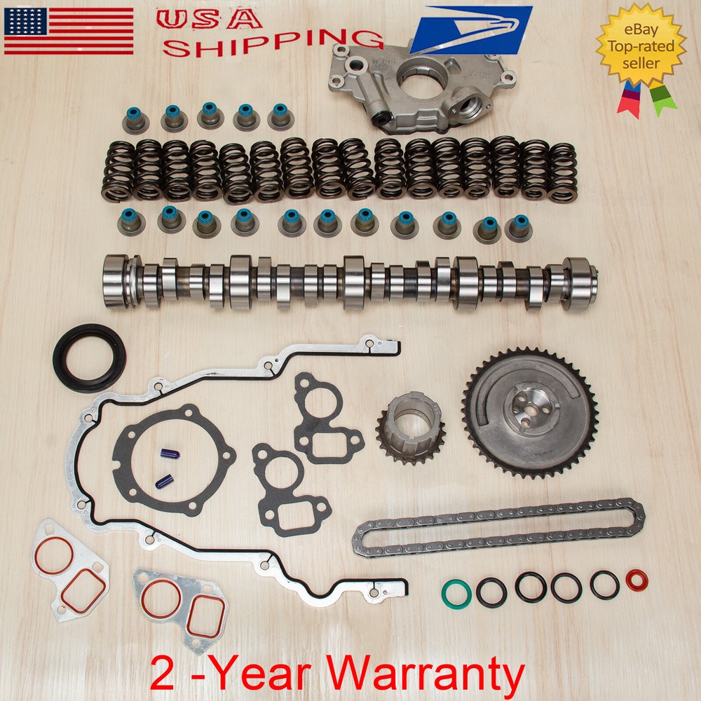 Sloppy Stage 2 Cam .553 Lift Kit with Gaskets Springs Oil Pump for Chevy LS 4.8 5.3 6.0L