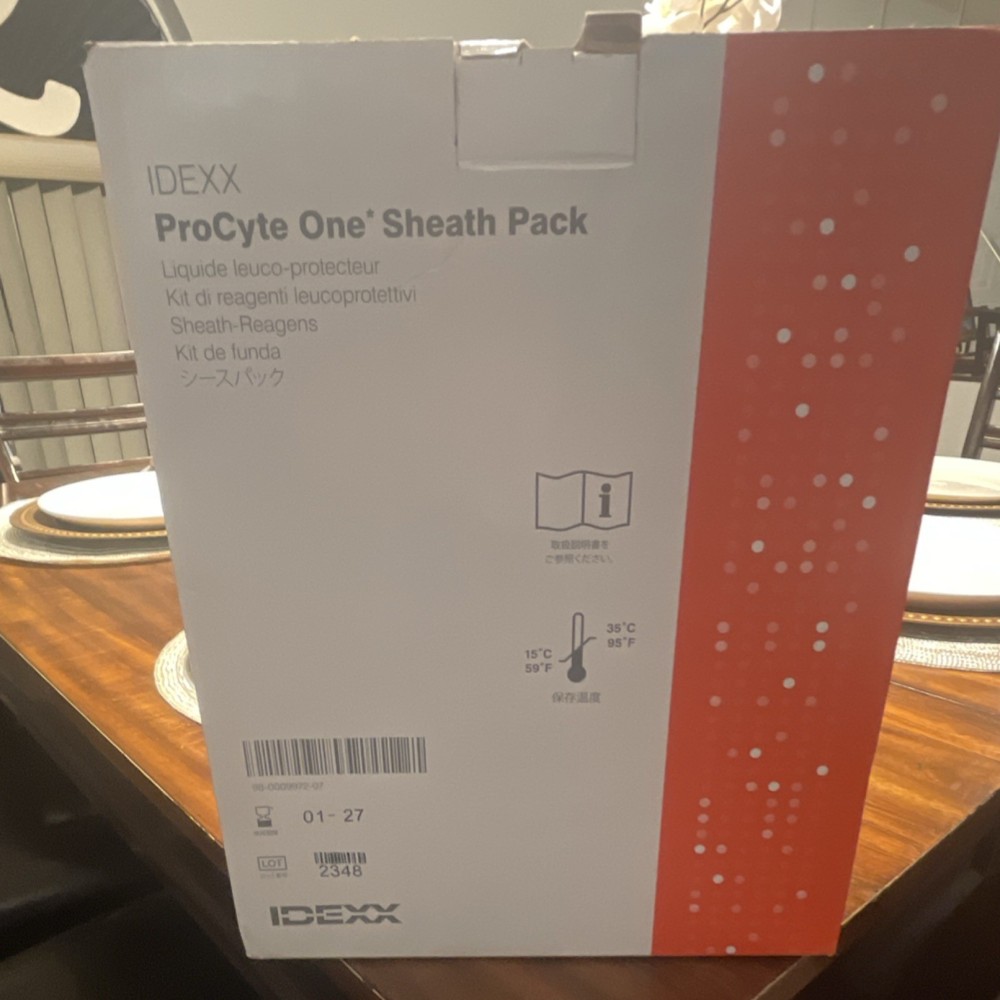 IDEXX ProCyte One Sheath Pack Biological Laboratory Equipment MPN 98-0009972-07
