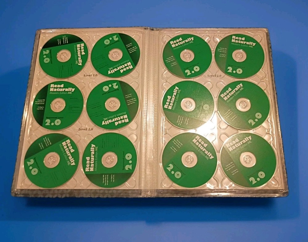Read Naturally Audio CDs Masters Edition Sequenced Phonics Level 2.0 Set of 12