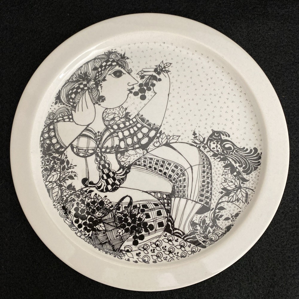 Vintage Bjorn Wiinblad 8” Plate Rosenthal Studio Linie Line Porcelain Germany