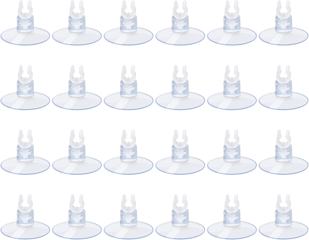 Aquarium Suction Cups with Clips for 3/16 Inch Air Hose Tubing