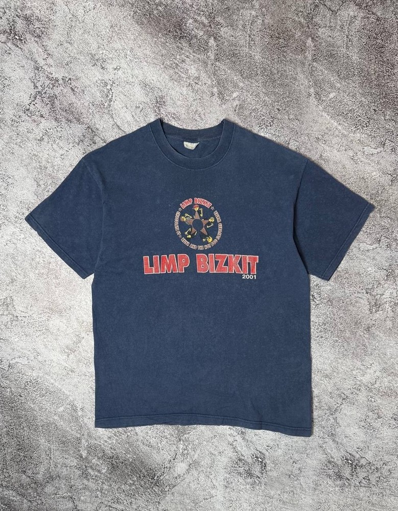 Vintage 2001 Limp Bizkit Tour T Shirt Chocolate Starfish Nu Metal Band Size L