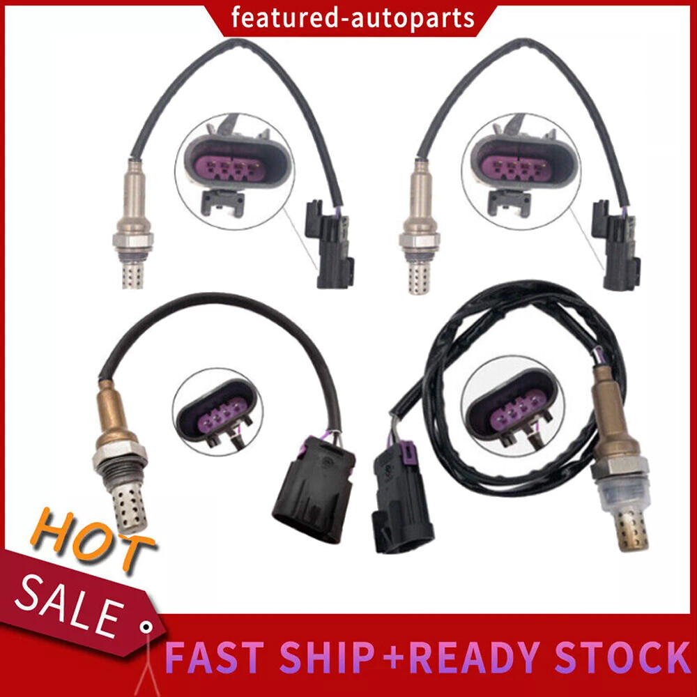 4pcs Upstream+Downstream Oxygen O2 Sensor For 2007-2012 Hyundai Veracruz 3.8L V6