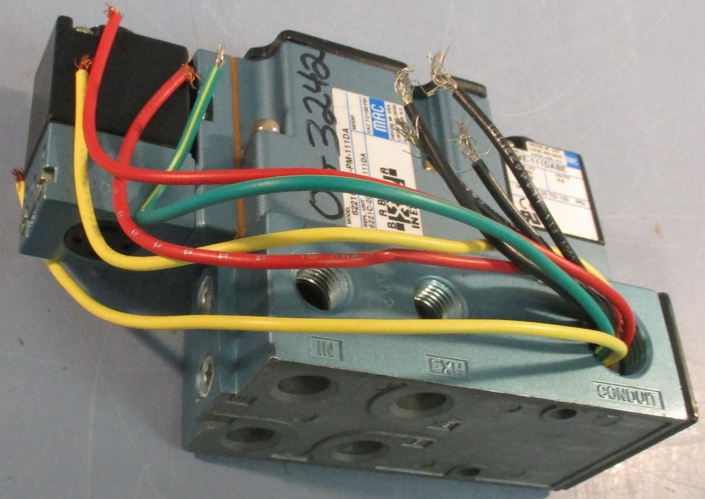 Mac Valves 6221C-113-PM-111DA Solenoid Valve 25-150PSI 120V 60Hz 6-1/4