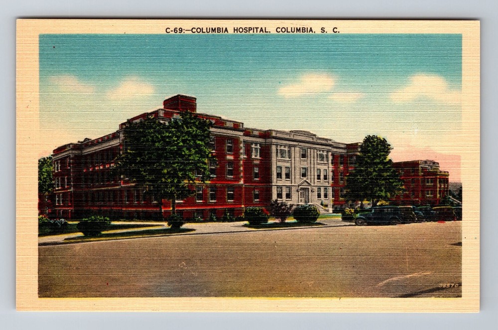 Columbia SC-South Carolina Columbia Hospital Vintage Postcard Souvenir View