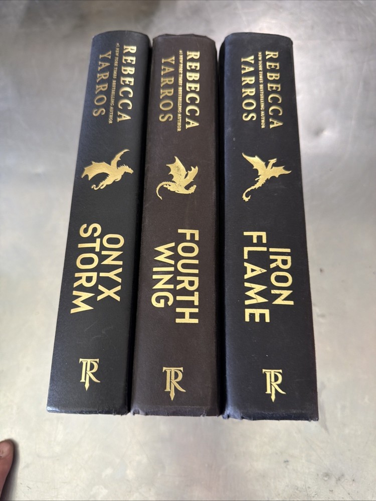 Rebecca Yarros Empyrean Series (Fourth Wing, Iron Flame, And Onyx Storm) HC