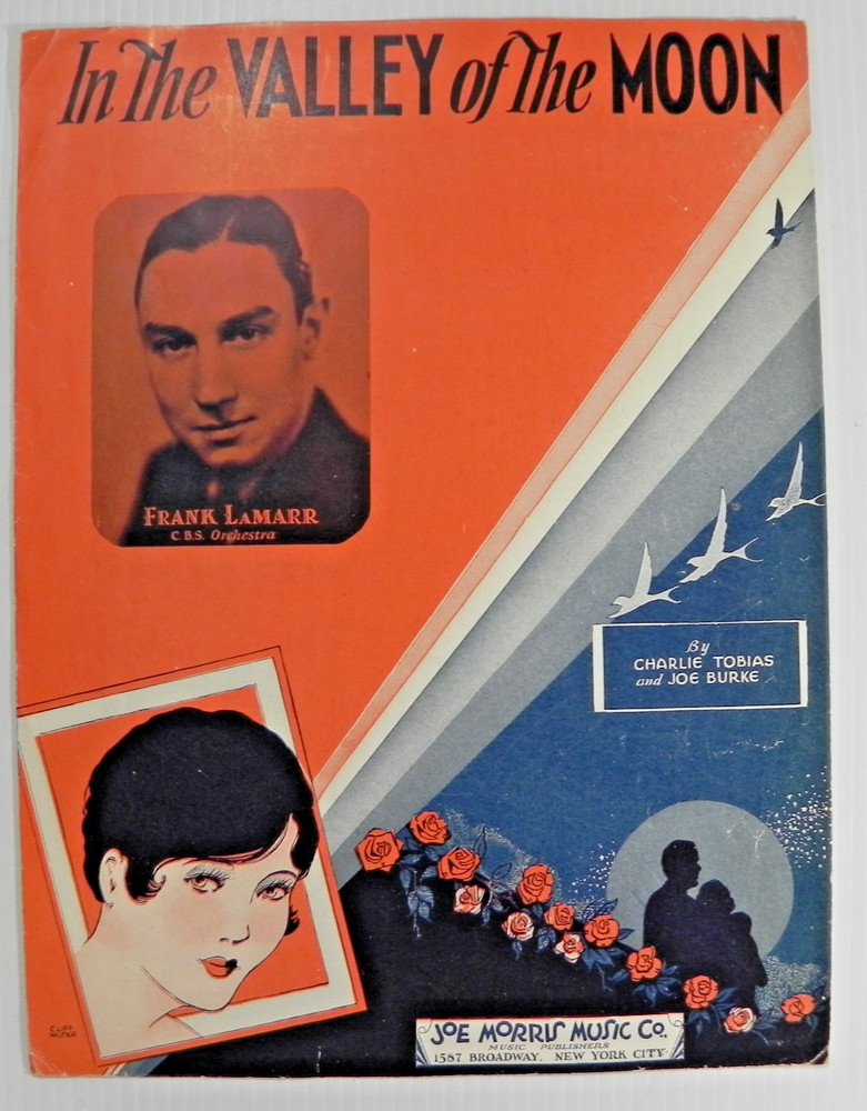 In The Valley of The Moon 1933 Vintage Sheet Music Frank Lamarr Photo