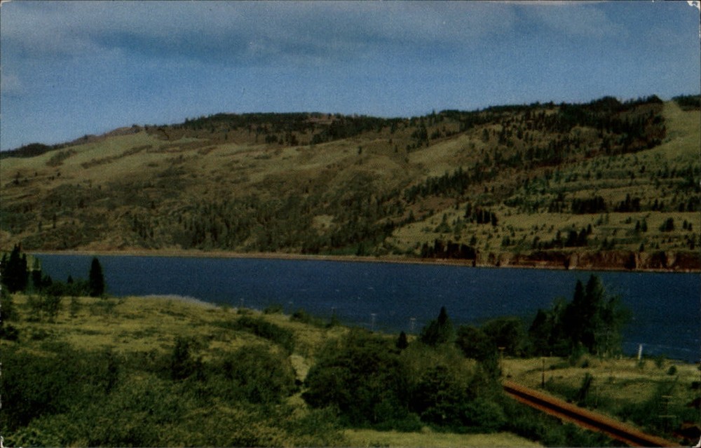 Mosier Oregon Memaloose Park Columbia River Hwy 30 unused vintage postcard