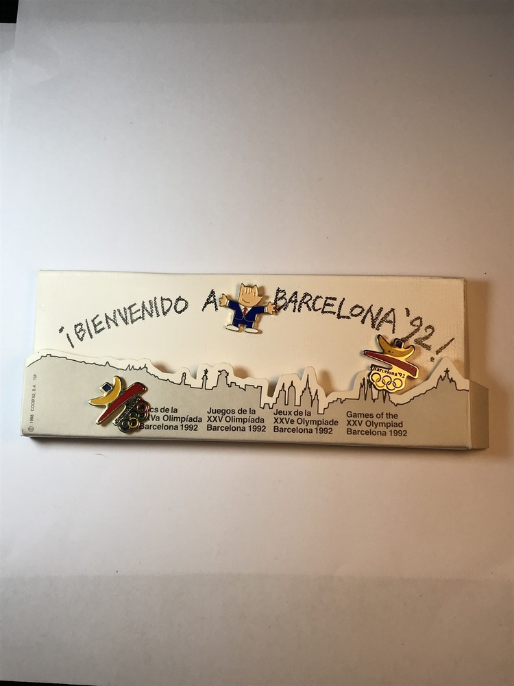 PIN DISPLAY 3 GAMES OF XXV OLYMPIAD BARCELONA 1992