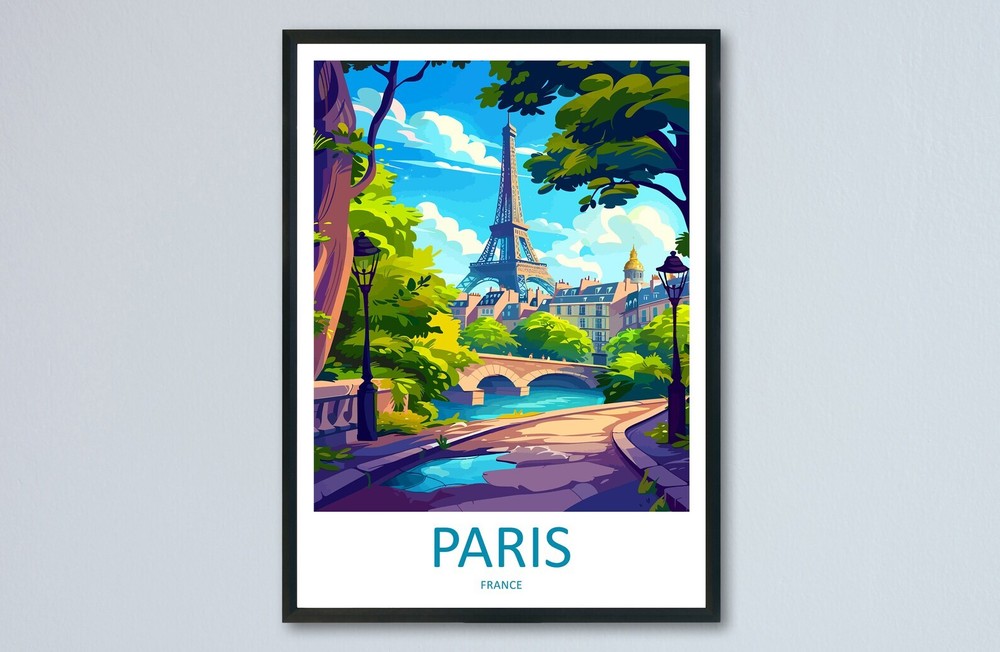 Paris Travel Print Wall Art Paris Wall Hanging Home Dcor Paris Gift Art Lovers