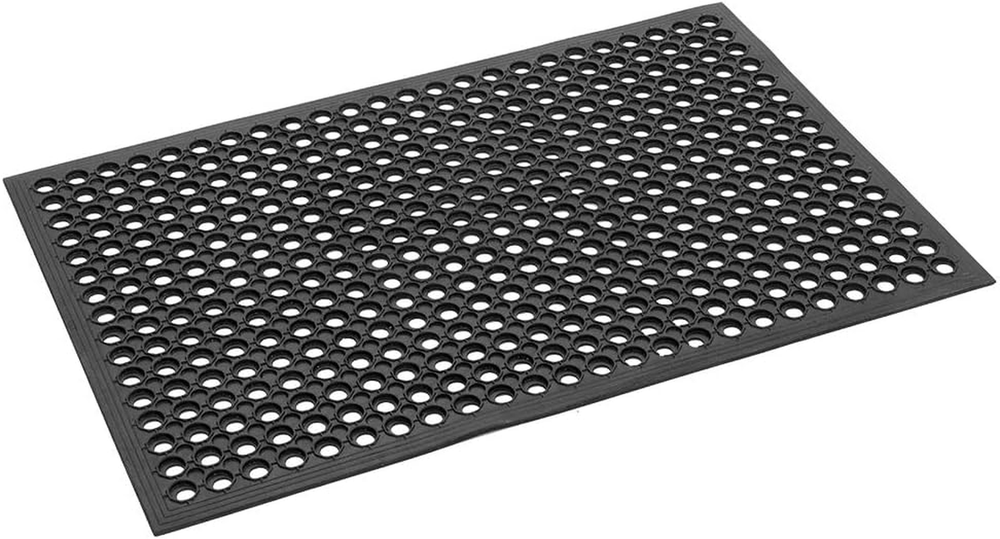 Rubber Floor Mat with Holes 24''x 36'' Anti-Fatigue Non-Slip Drainage Mat 1 PC ✅