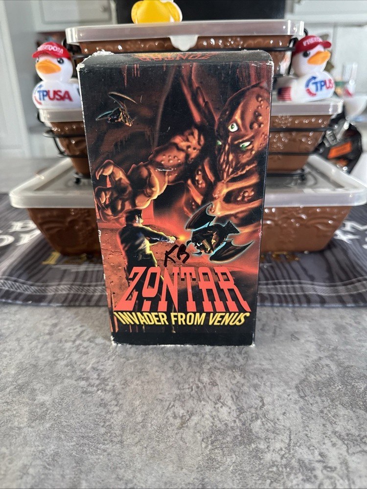 RARE ZONTAR Invader From Venus (VHS, 1966, 1996) 2 Tape Box Set Sci Fi NO MOLD