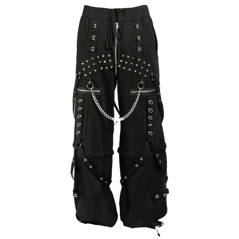 Mens Gothic Trip Pant Bondage Cyber Trip Pant Chain Techno Rock Punk Shorts