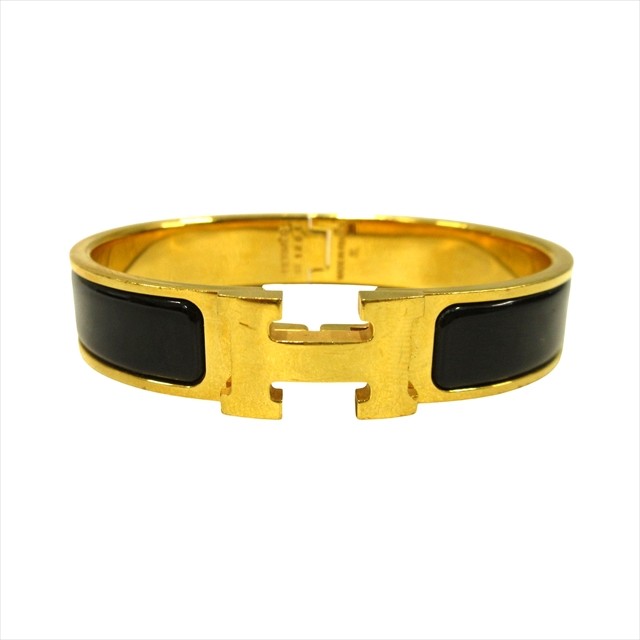 Hermes Clic H Black PM Unisex Bangle Jewelry Accessory