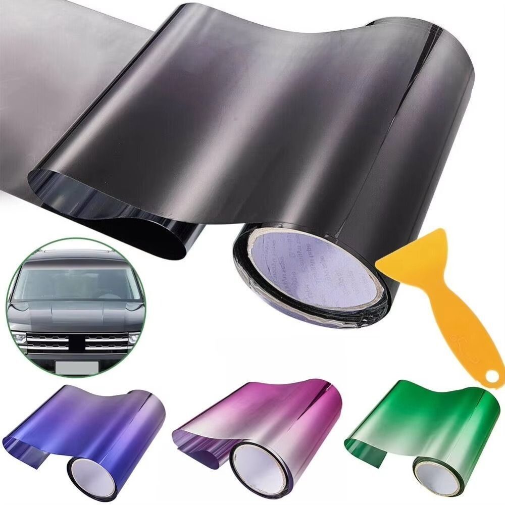 UV-Absorbing Color-Shifting Car Sun Visor for Heat Protection