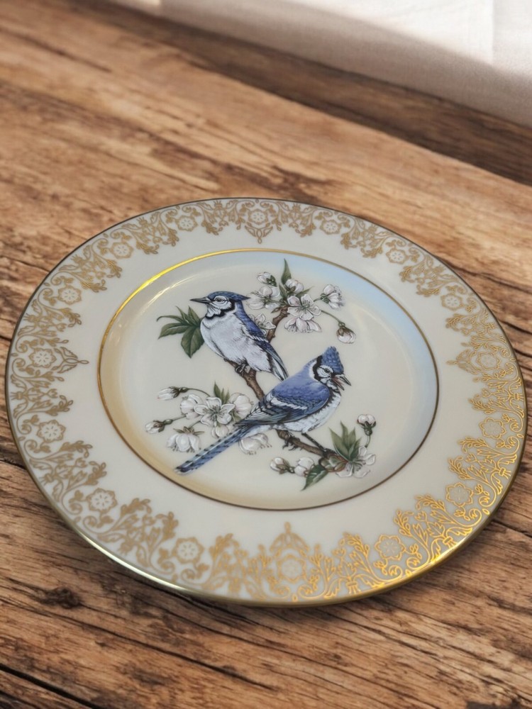 Lenox Garden Bird Plate Blue Jay 1988 Plate only 8 1/4