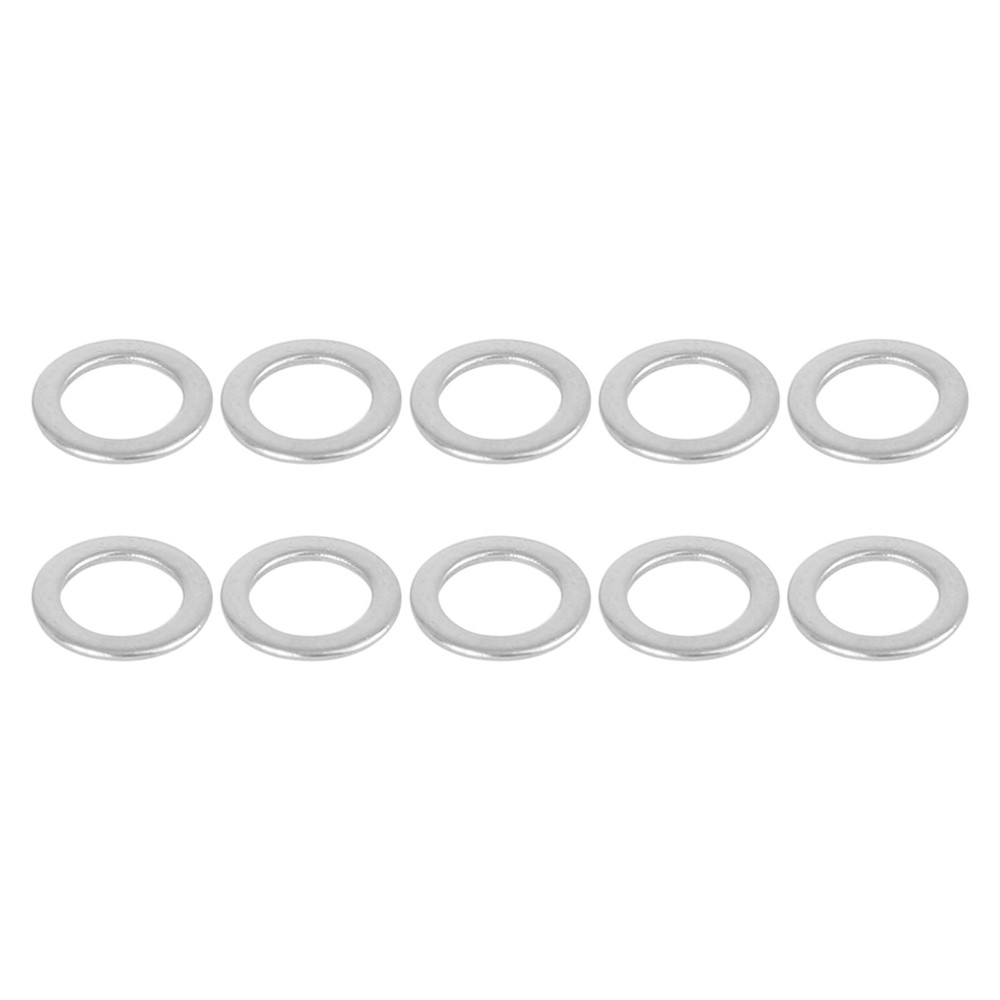 6mmx10mmx1mm(IDxODxT) Stainless Steel Flat Washers - 100Pack - Flat Gaskets