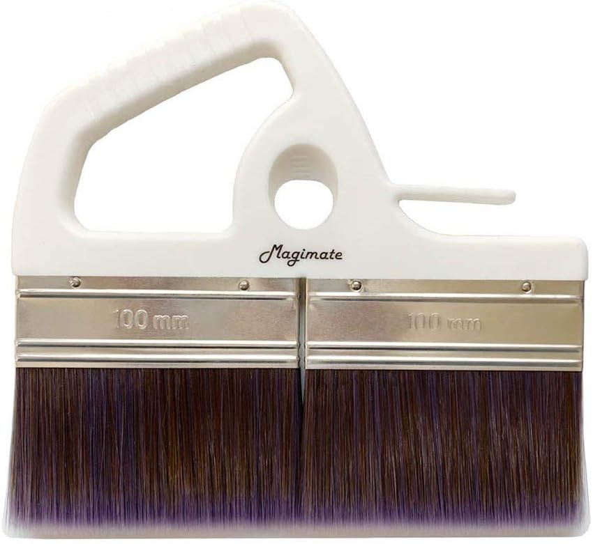 8-Inch Large White Wide Stain Brush for Floors and Doors