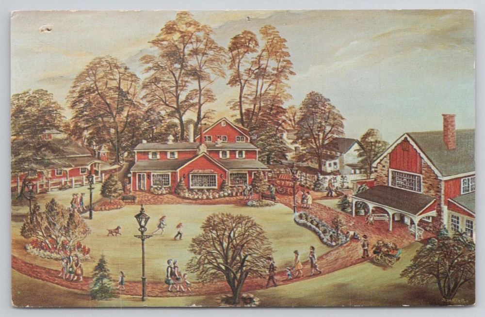 Peddler's Village Lahaska PA The Village Green Shops Vic-Mar Color Card