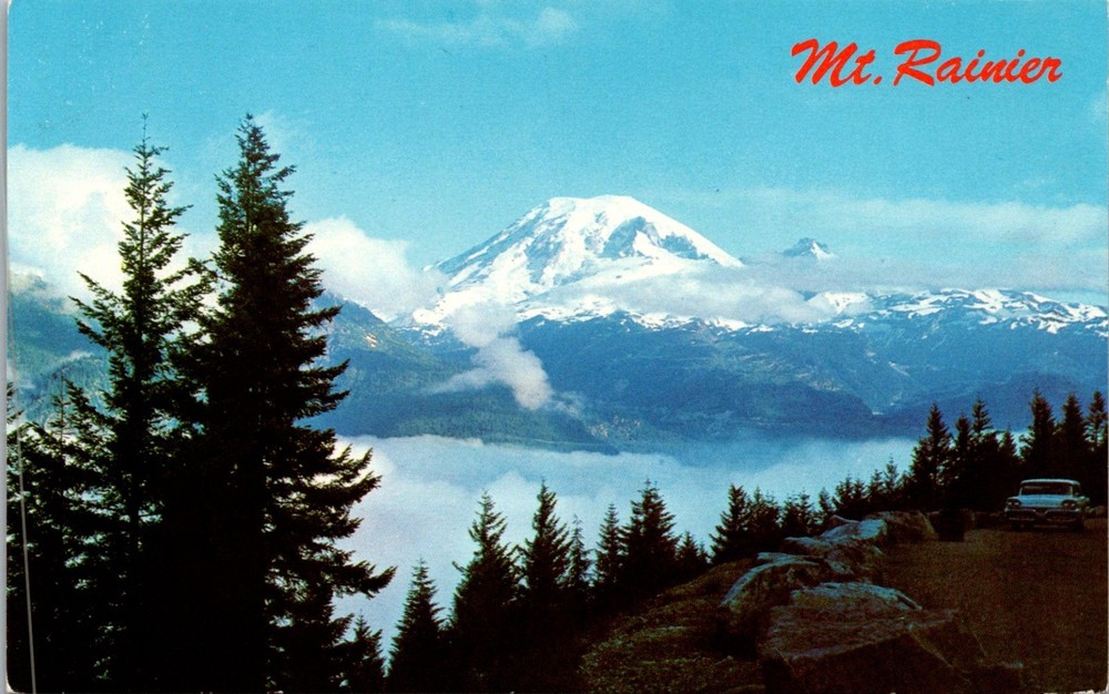 Vintage Postcard Mt. Rainier and Paradise Valley Summer Months, WA UNP