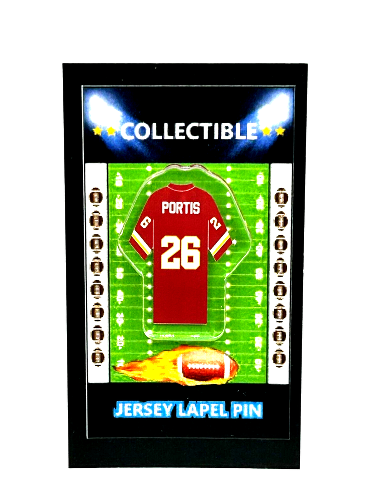 Washington Commanders Clinton Portis Jersey Lapel Pin - Collectible Free Shipping
