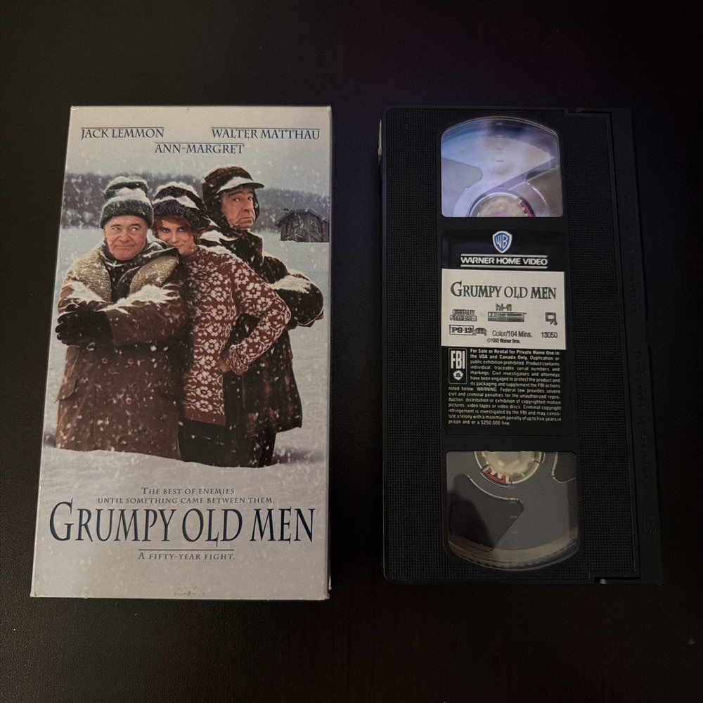 Grumpy Old Men VHS 1994 Comedy Jack Lemmon Walter Matthau Warner Home Video USED