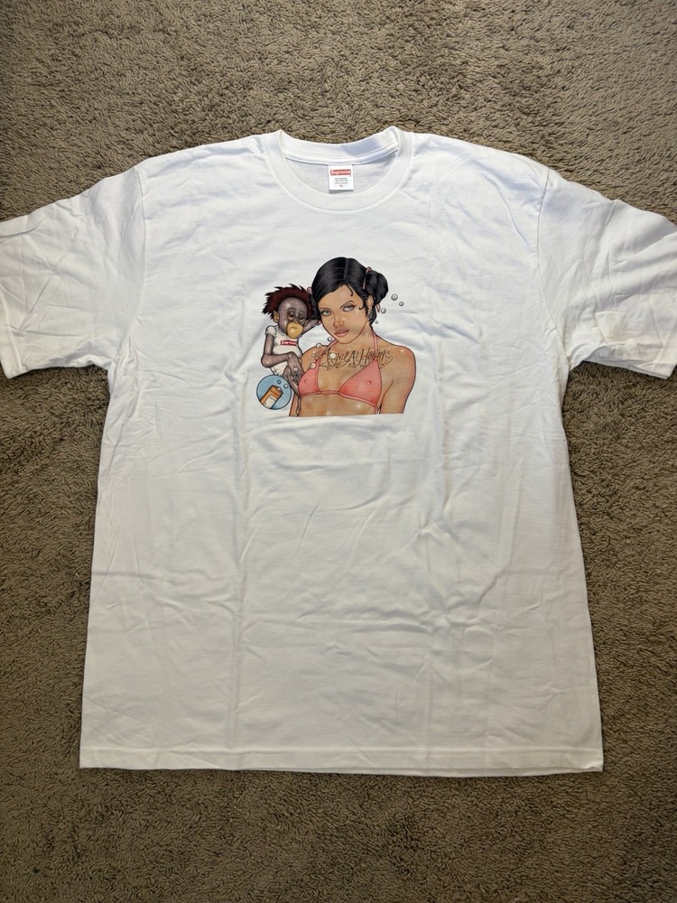 Supreme Angel T-Shirt White FW25 Size XL - Brand New SHIPS ASAP