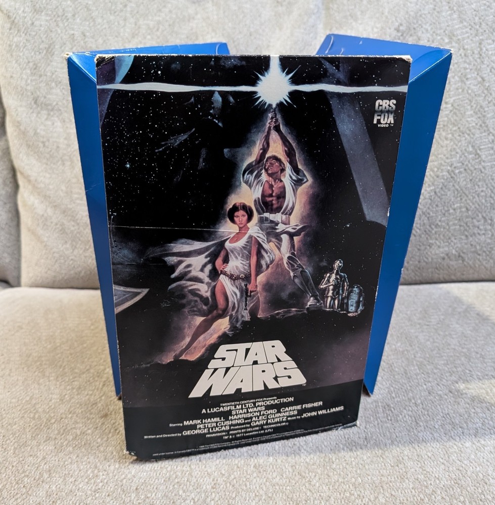 1988 Star Wars Store Display Hanging Mobile Episodes IV-VI VHS