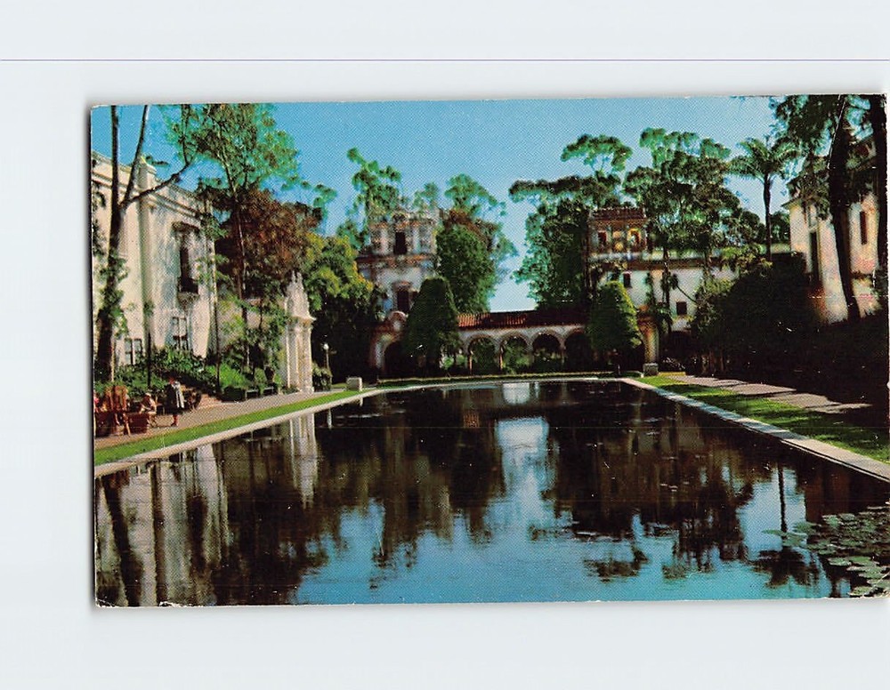 Postcard Lagoon Balboa Park San Diego California USA