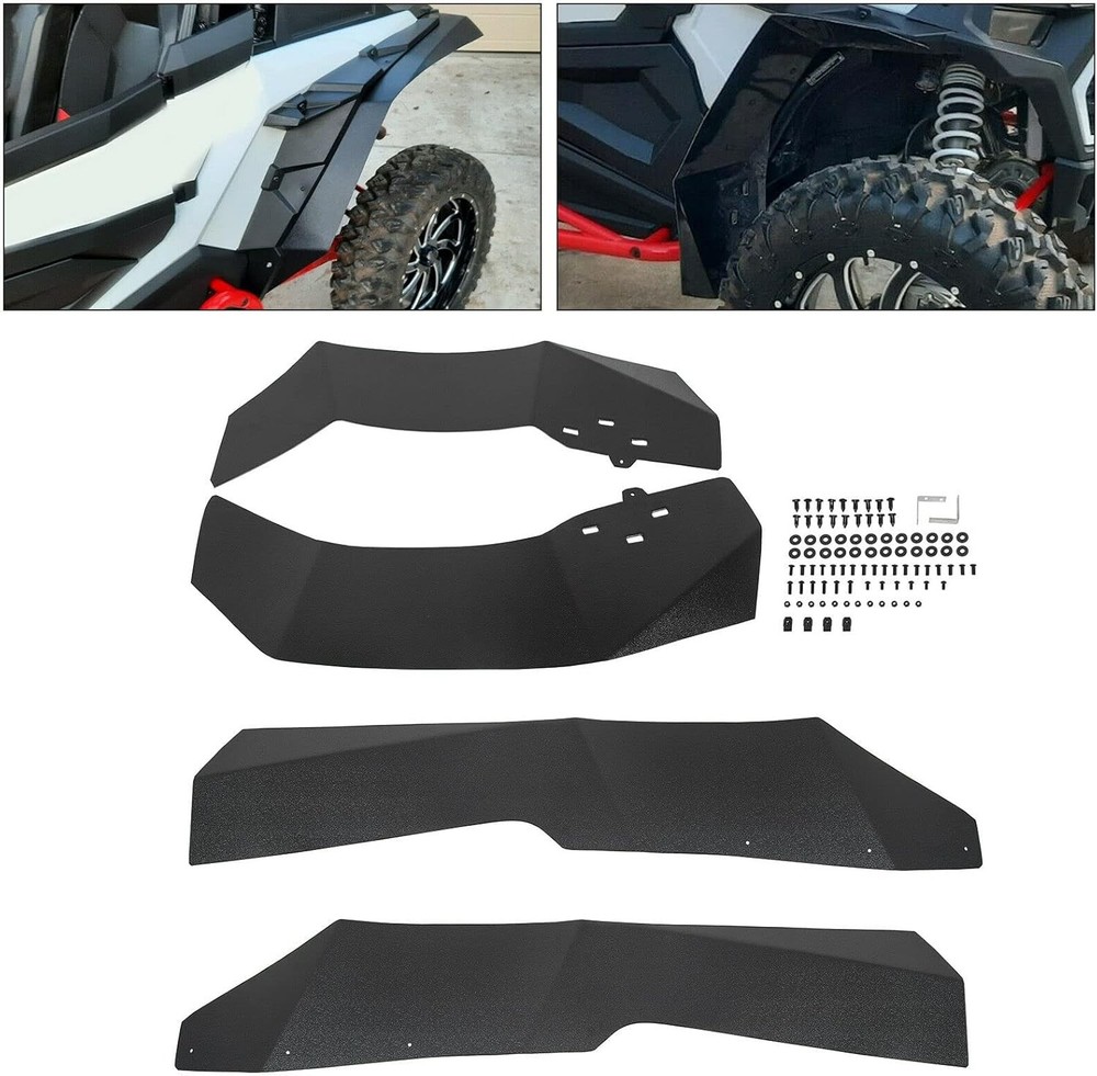 ECOTRIC Mud Flaps Fender Flares Compatible with 2014-2023 Polaris RZR XP 1000...