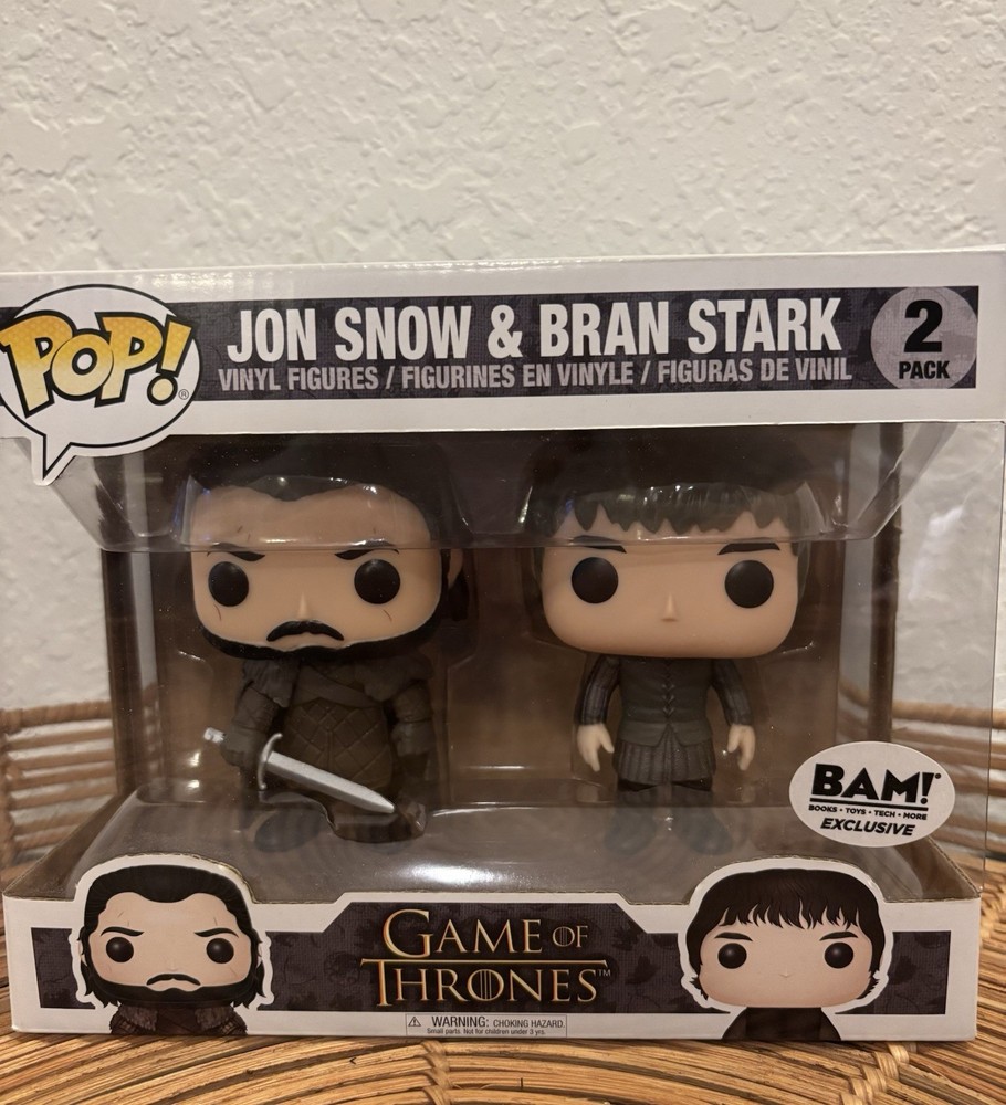 Funko Pop! Game of Thrones Jon Snow & Bran Stark Vinyl Figures 2-Pack