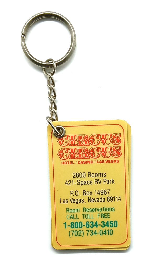 Vintage Circus Circus Hotel Casino Las Vegas Reno Laughlin Nevada Keychain