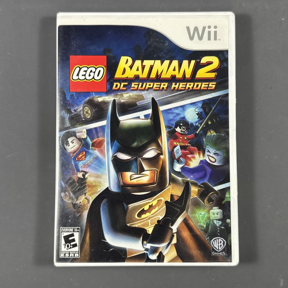 LEGO Batman 2 DC Super Heroes Nintendo Wii Complete CIB Tested