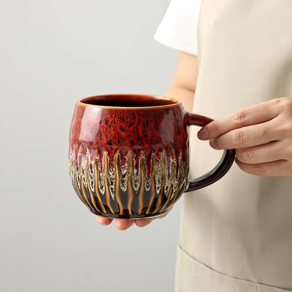 20oz Large Coffee Mug - Unique Handcrafted Look Ceramic Cup, Large Tea Mug, M...