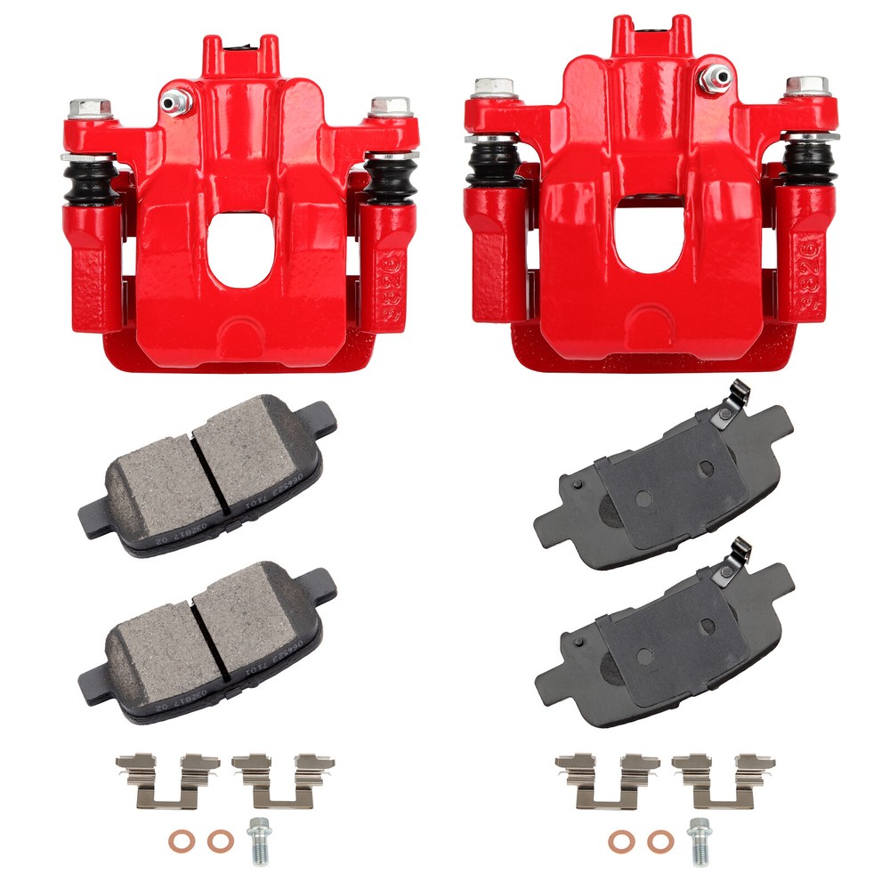 2003-2008 Honda Pilot Rear Brake Calipers & Ceramic Pads Kit