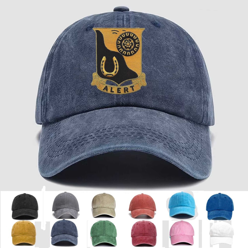 Custom Embroidered Hat 91st Cavalry Regiment , Veteran Cap, Trucker Hat, Gift