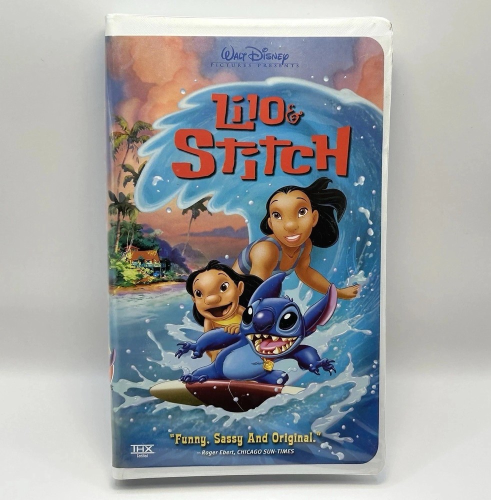 Lilo & Stitch VHS Disney Tape Original Animation Vintage Clamshell Nearly New!