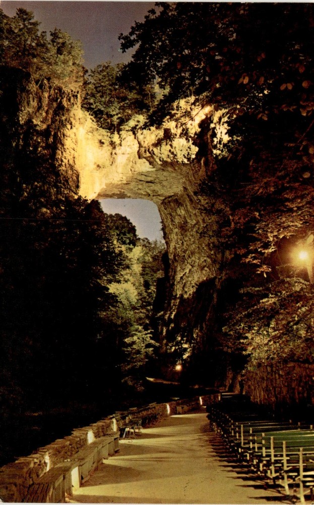 Natural Bridge of Virginia, Natural Bridge, Virginia, Tichnor Bros., Postcard