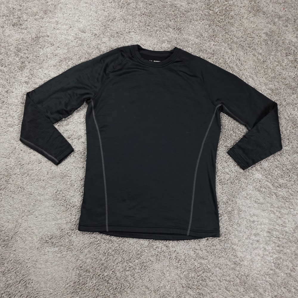 Under Armour Base Layer 2.0 Shirt Mens 2XL Black Coldgear Fitted Waffle Grid