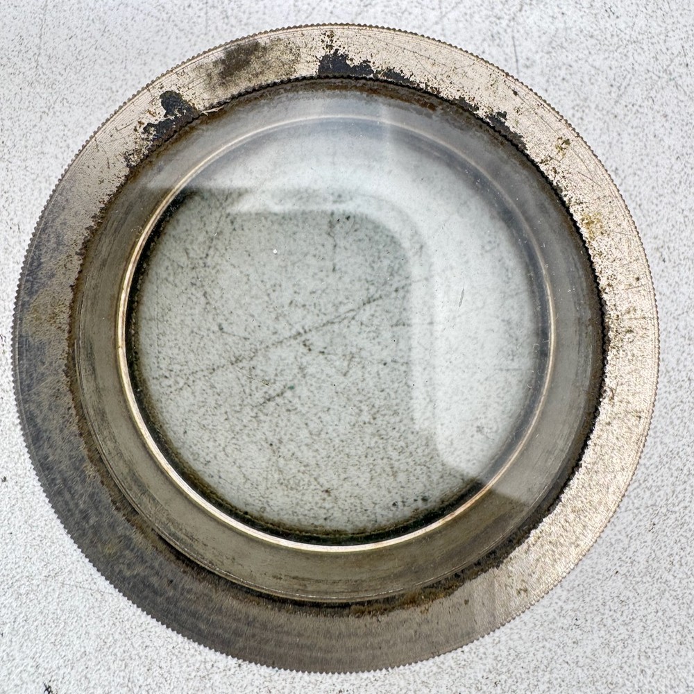 Antique 18s Waltham Open Face Chrome Pocket Watch with Transport Case USA