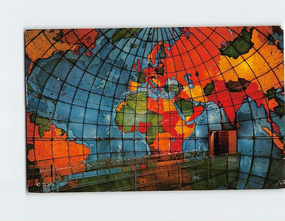 Postcard Mapparium, The Christian Science Publishing Society, Boston, MA